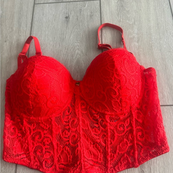 Red Lace Women's Bralette - Picture 1 of 8